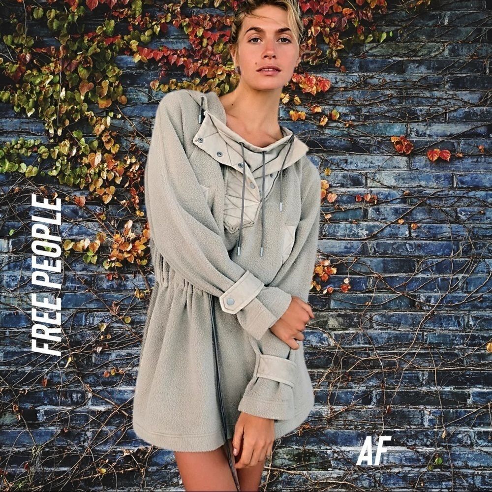 WE THE FREE SADIE SURPLUS HOODIE NEW STONE NEW XS & Large
